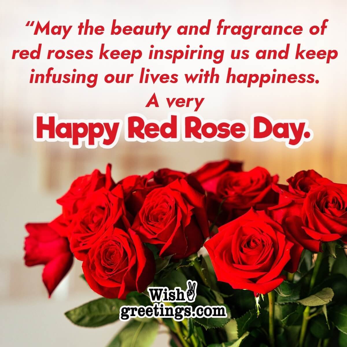 Red Rose Day Wishes Messages - Wish Greetings