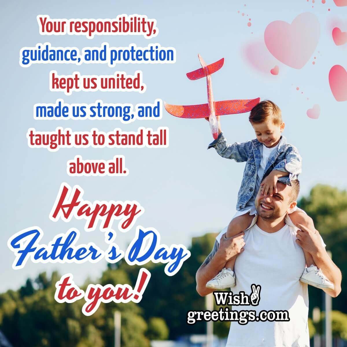 Wonderful Father's Day Message Picture