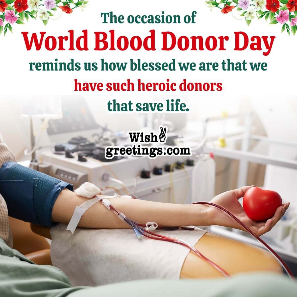World Blood Donor Day Message Picture