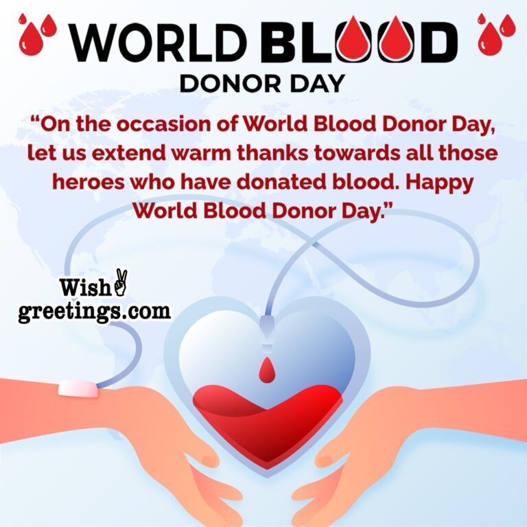 World Blood Donor Day Wishes Messages - Wish Greetings