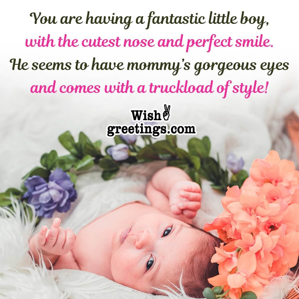 Baby Shower Message For Boy