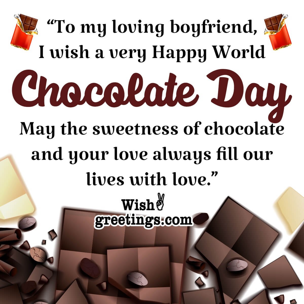 Chocolate Day Messages For Boyfriend