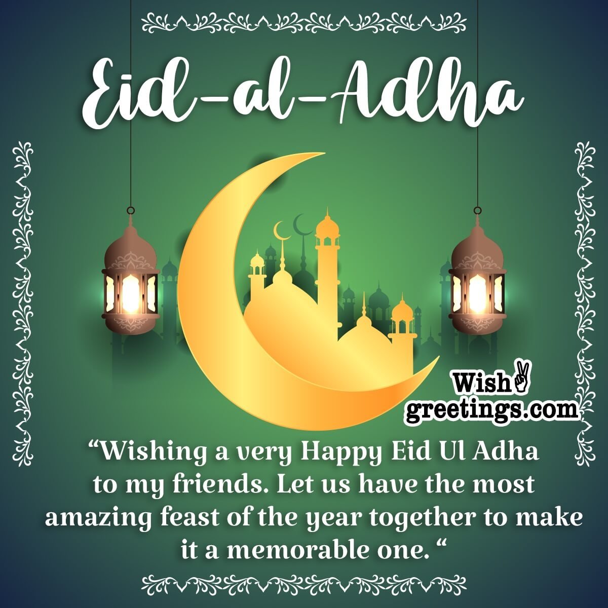 Eid Al Adha Messages For Friends