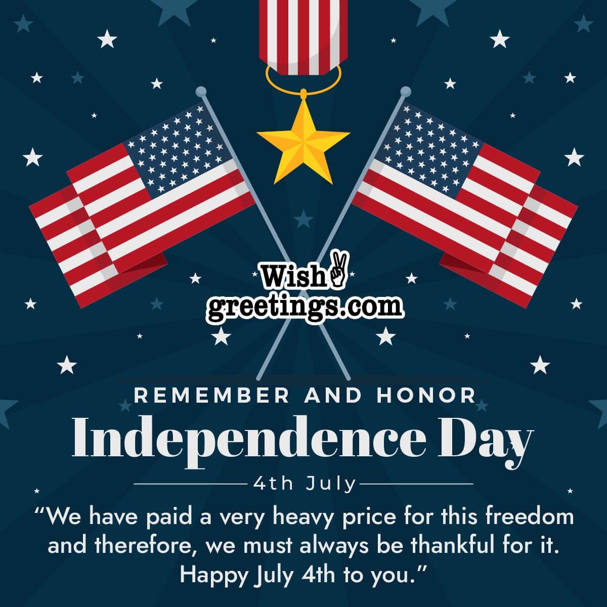 Happy 4th Of July Message