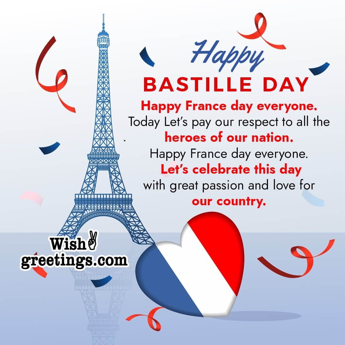 Happy Bastille Day Wishes