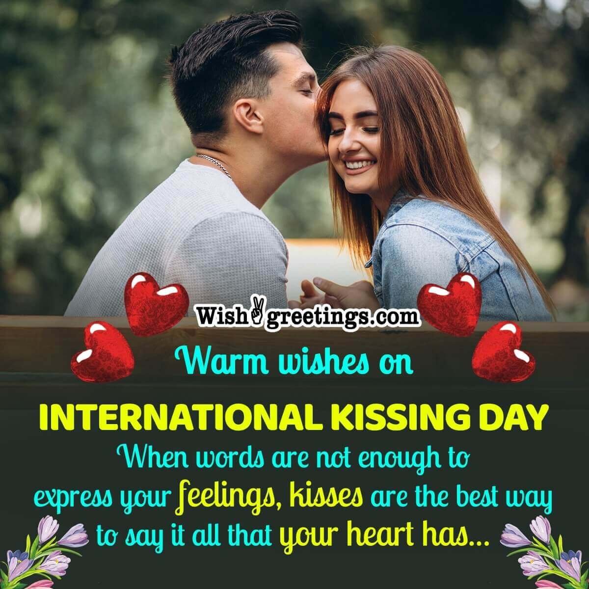 International Kissing Day Wishes Messages