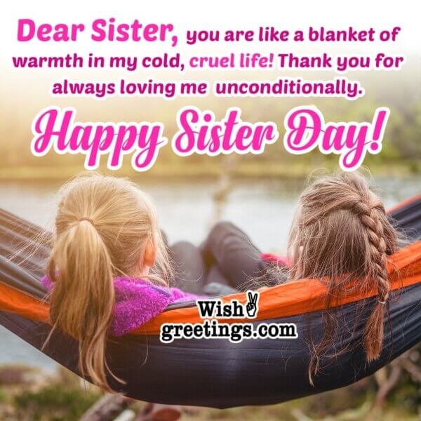 Sisters Day Wishes Messages - Wish Greetings