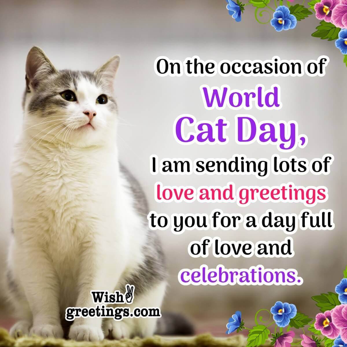 International Cat Day Greeting Photo