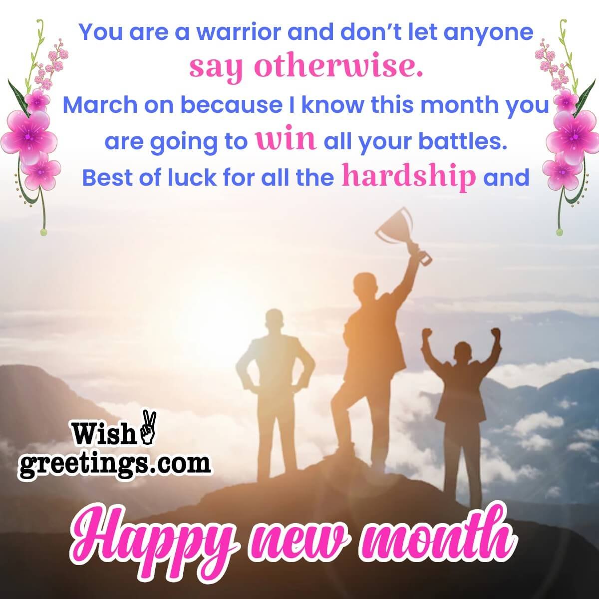 New Month Inspirational Message