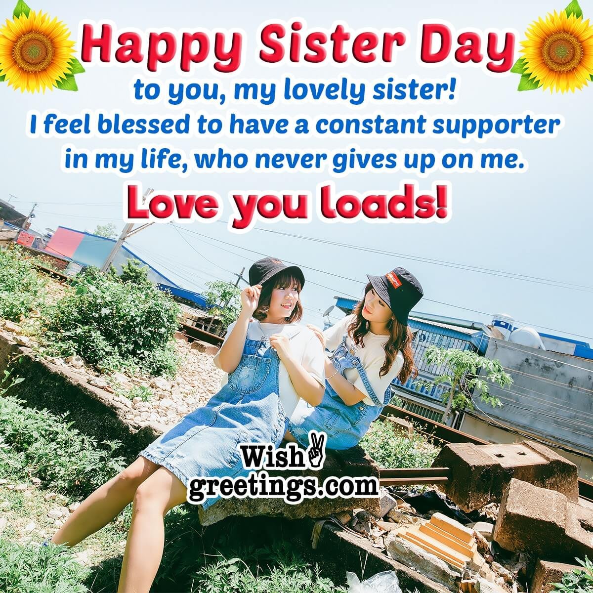 Sisters Day Wishes Messages - Wish Greetings