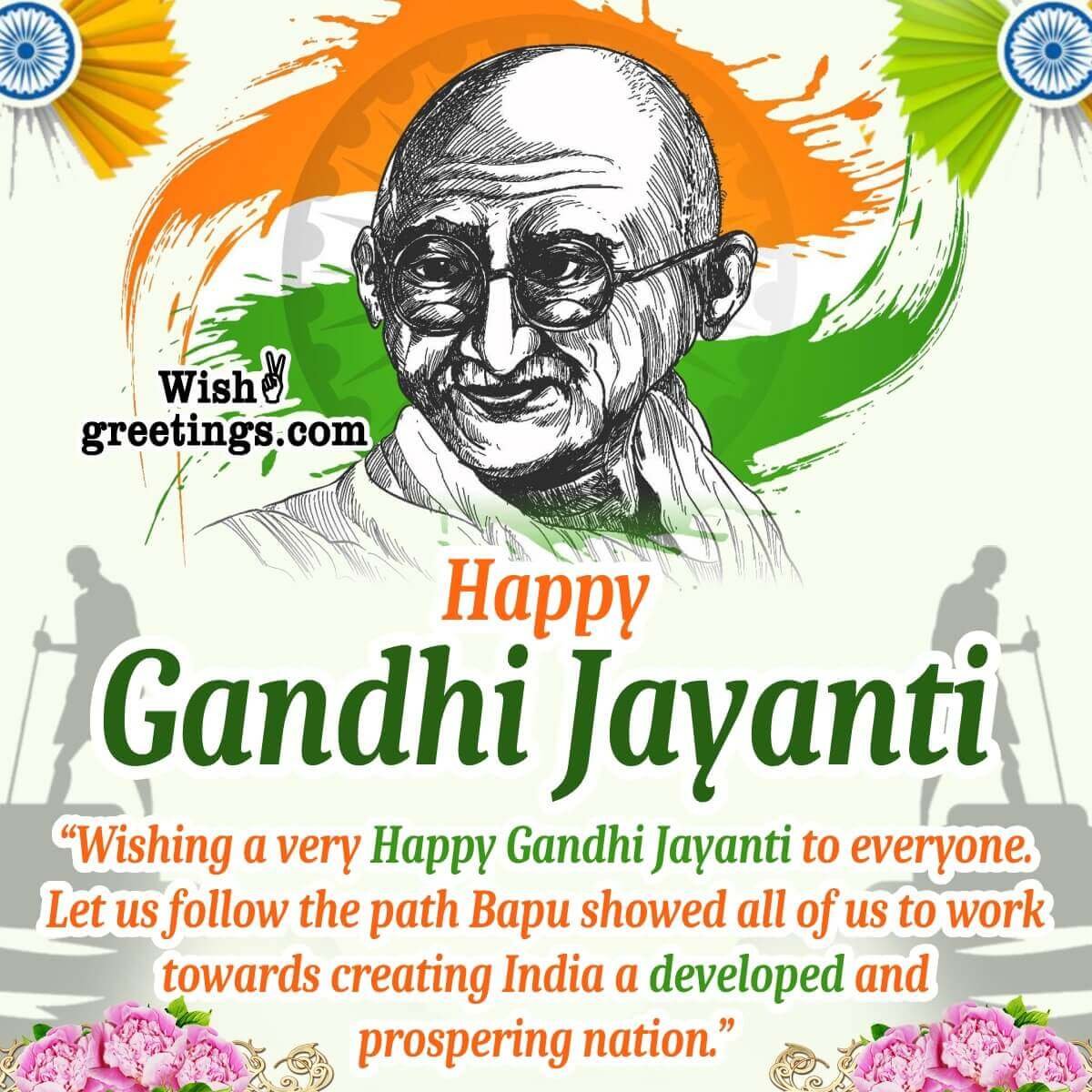 Gandhi Jayanti Greeting Image