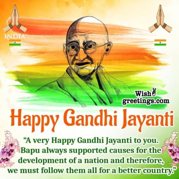 Gandhi Jayanti Wishes Messages - Wish Greetings