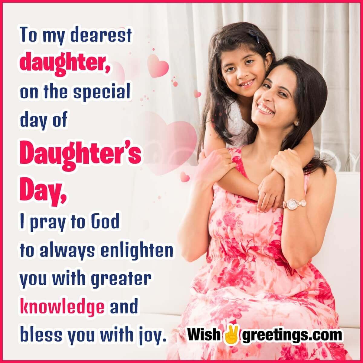 Happy Daughters Day Quote Photo