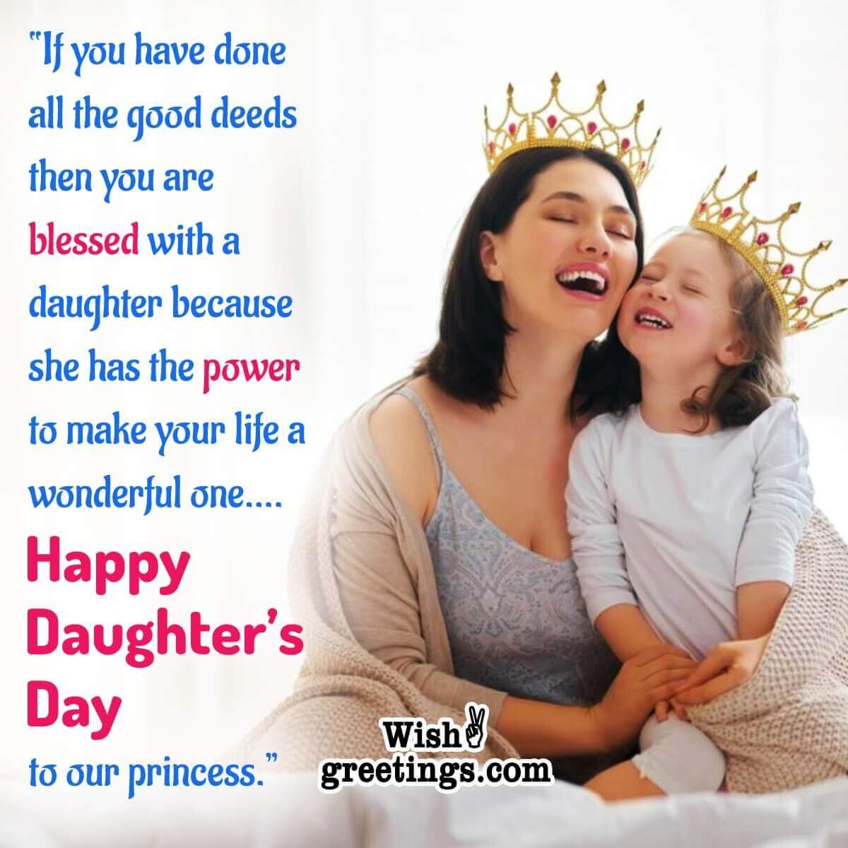 Happy Daughter’s Day To Our Princess