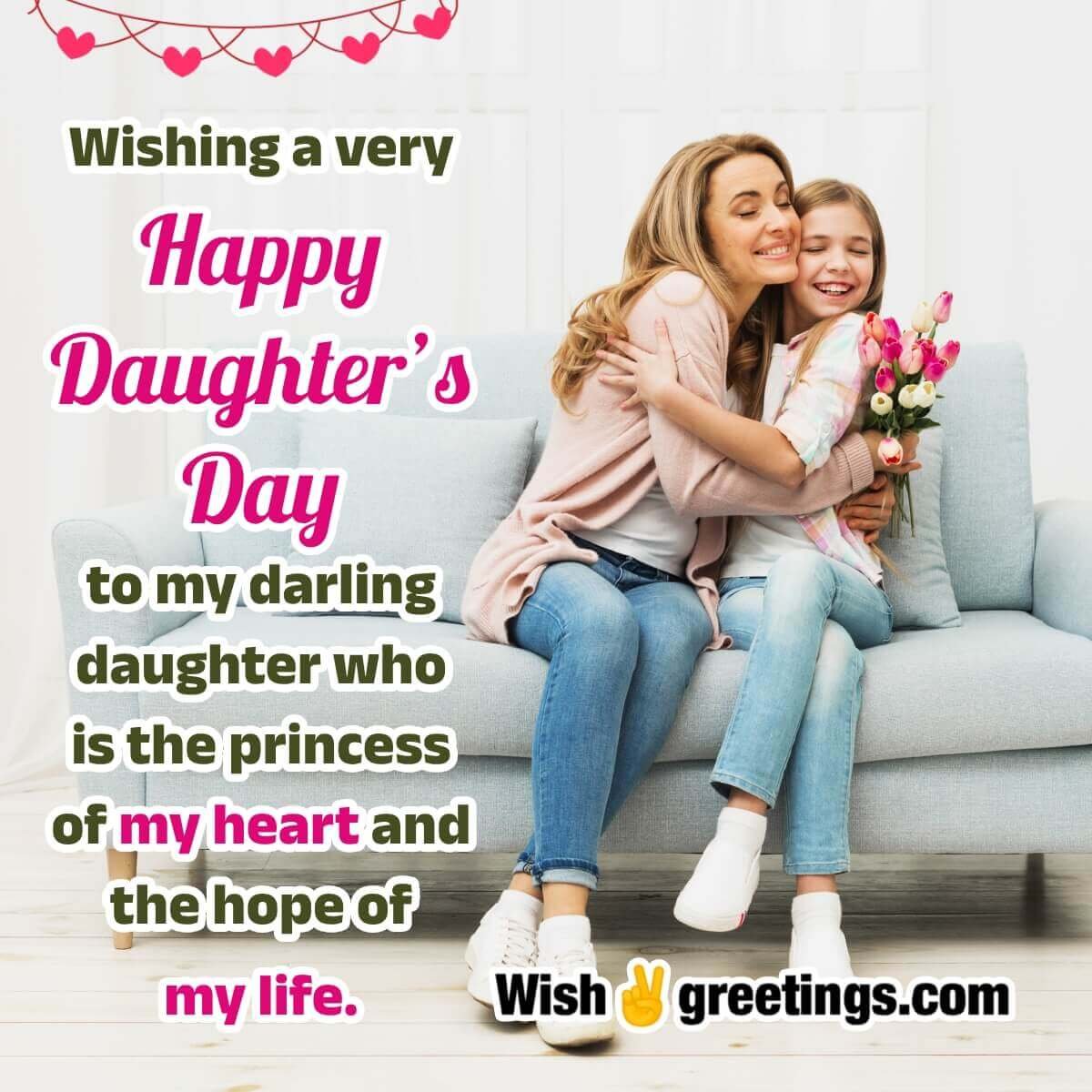 Happy Daughters Day Wish Pic