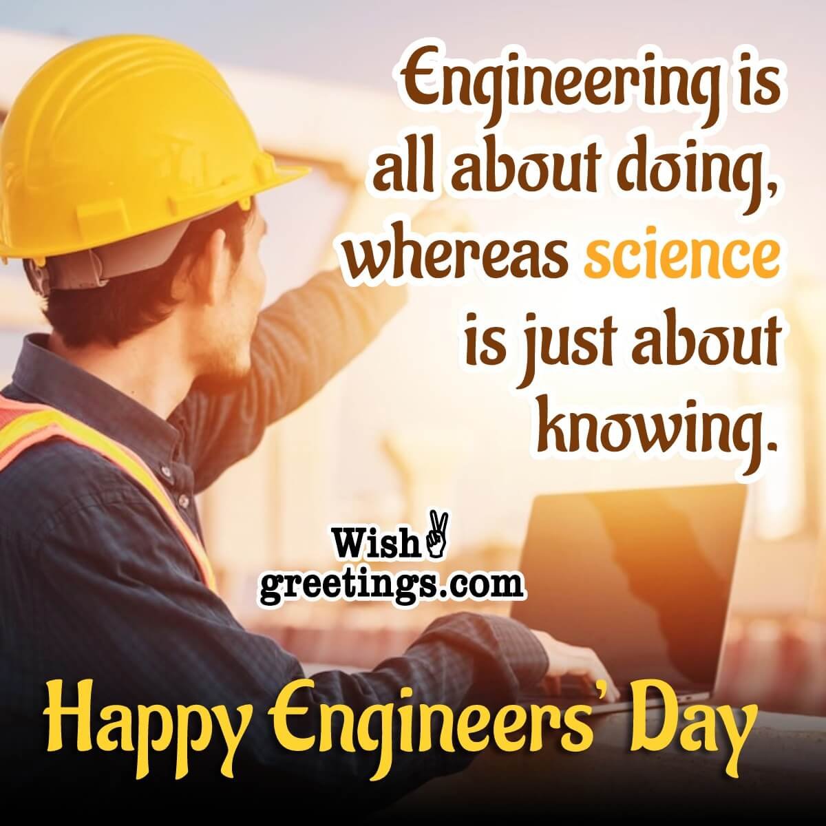 Happy Engineer’s Day Quote For Whatsapp
