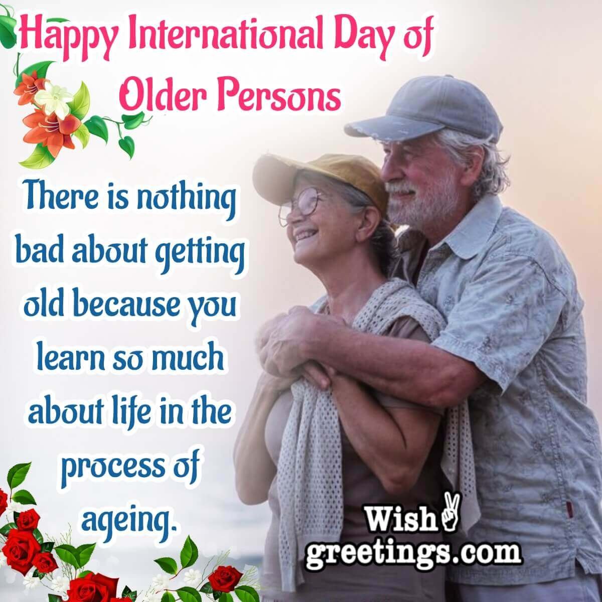 International Day Of Older Persons Message