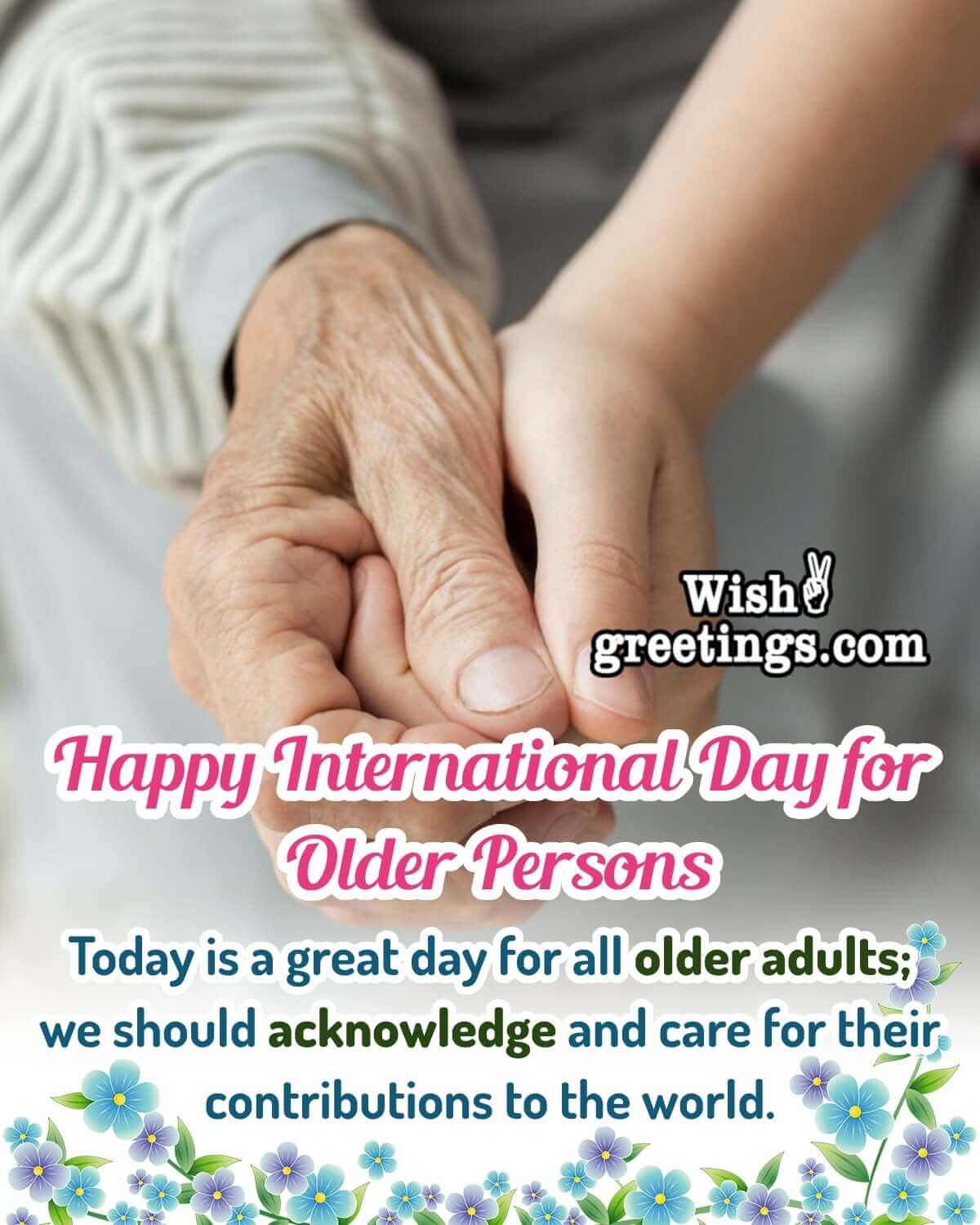 International Day For Older Persons Status Pic