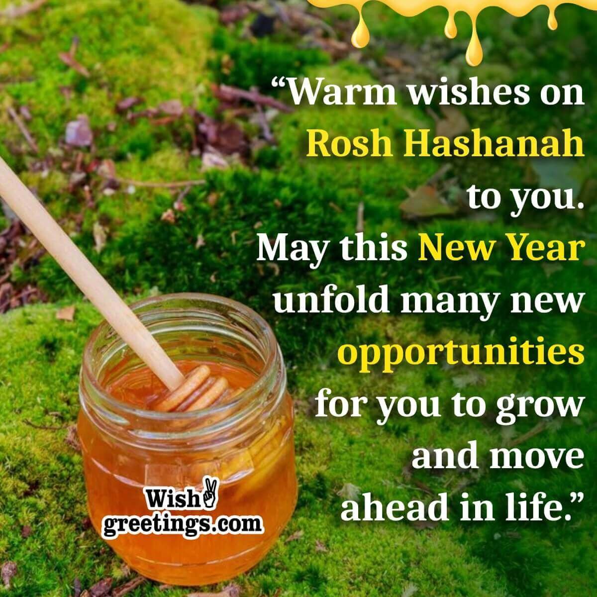 Warm Wishes On Rosh Hashanah