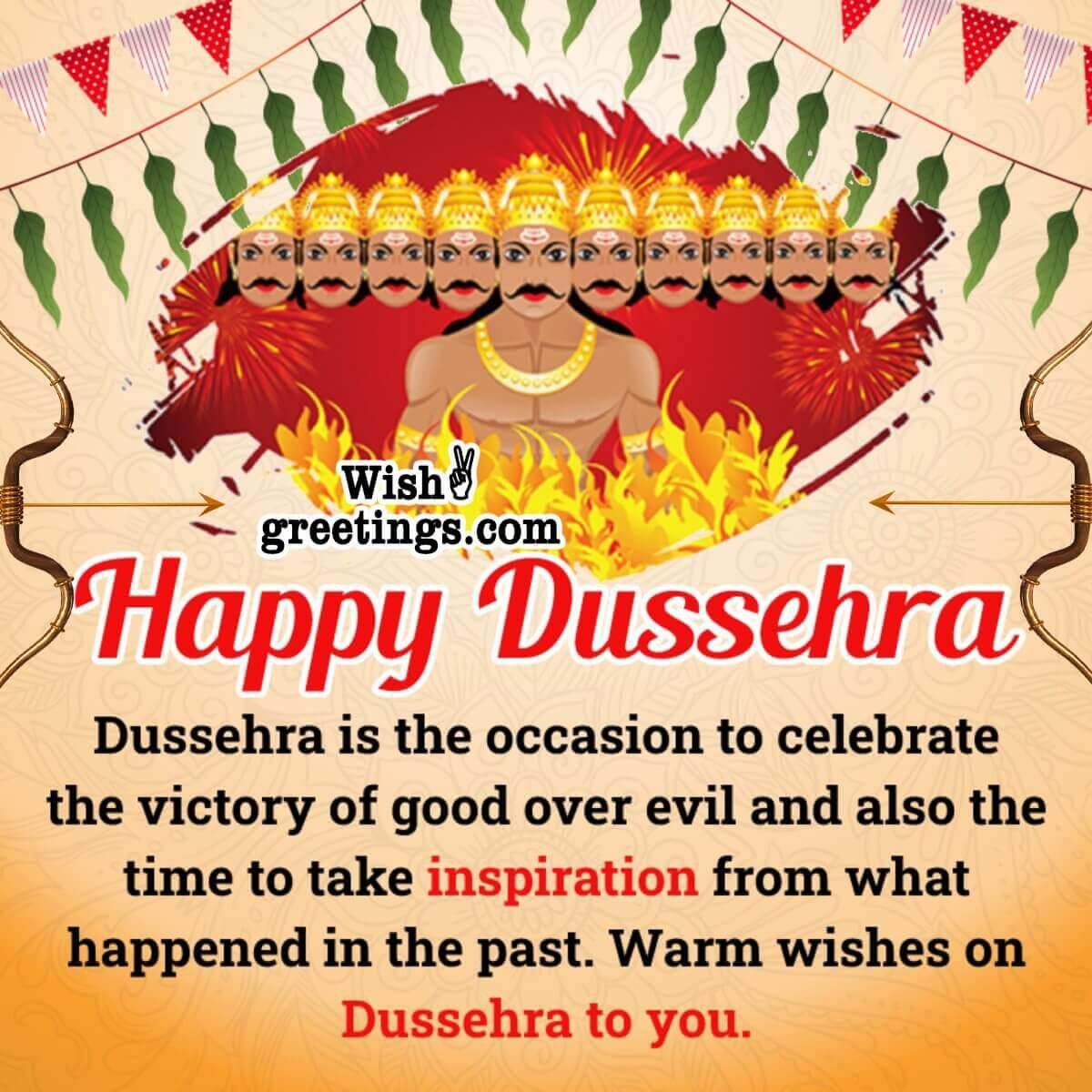 Happy Dussehra Greeting Pic