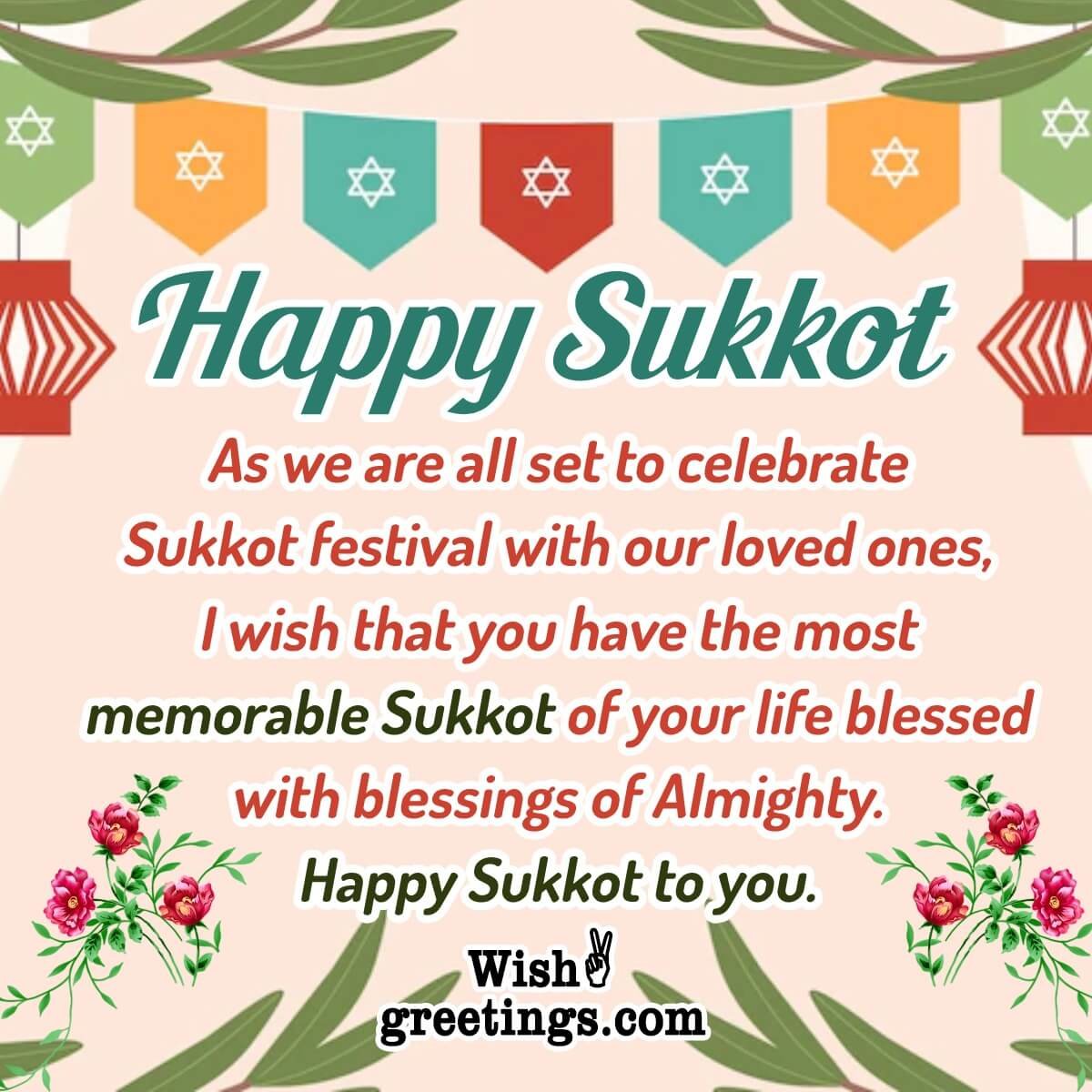Sukkot Wishes Messages Wish Greetings