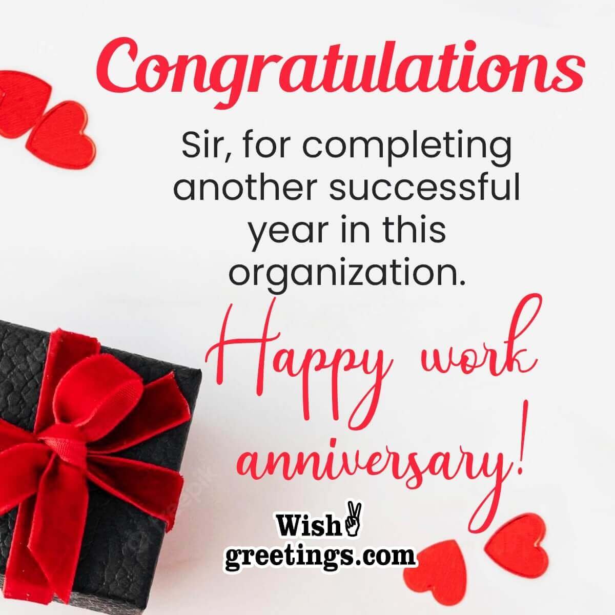 Work Anniversary Wishes For Boss Wish Greetings