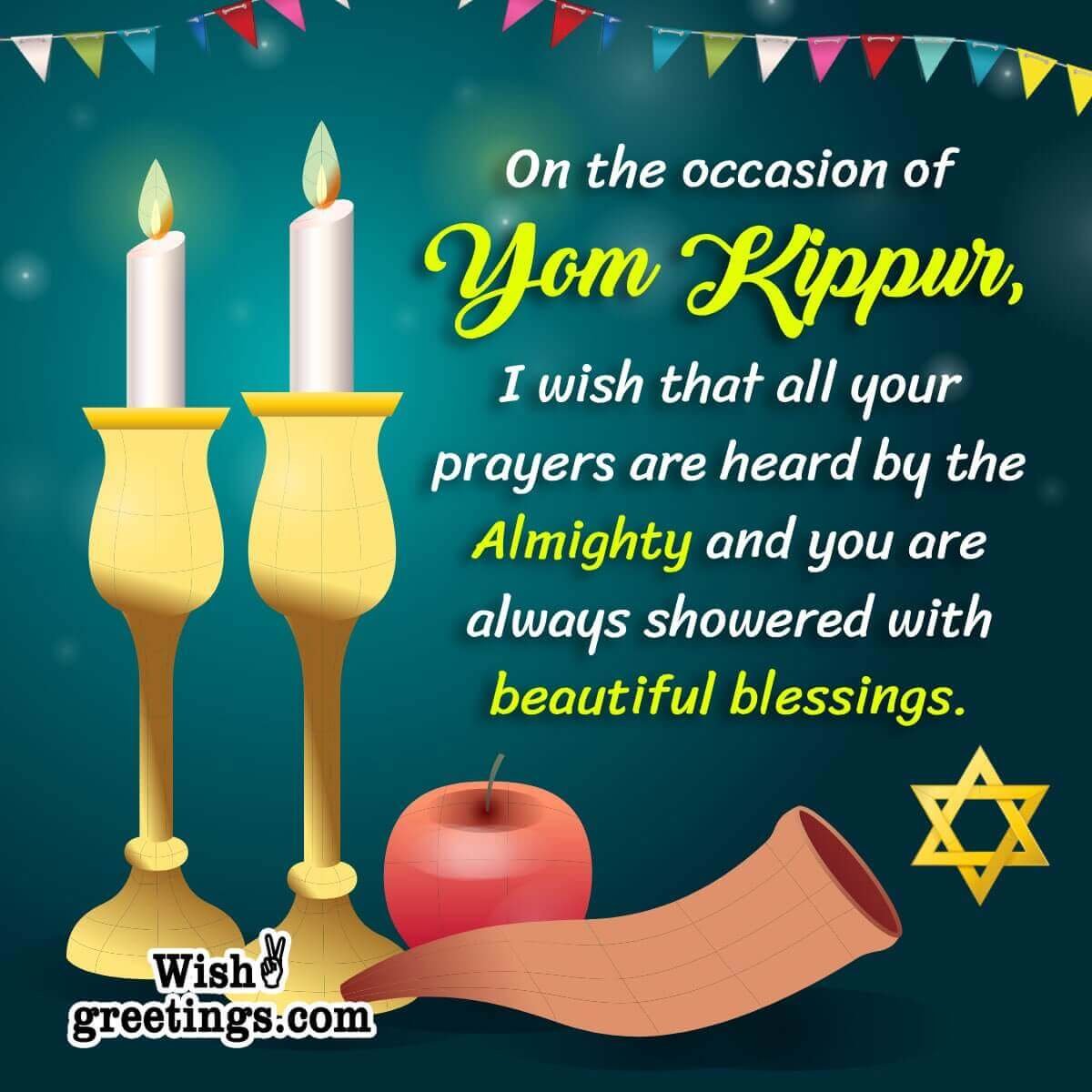 Happy Yom Kippur Blessed Picture