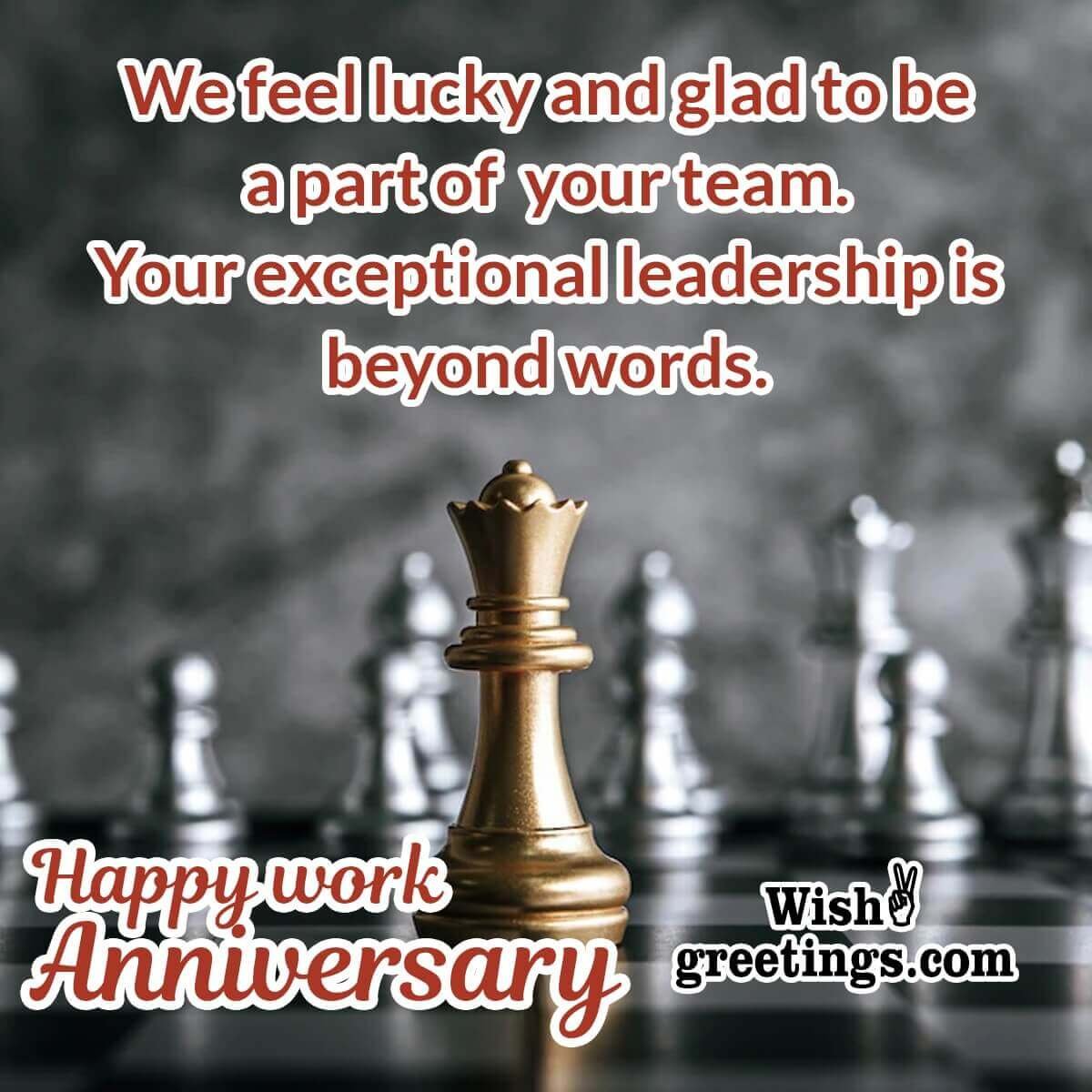 Sample Work Anniversary Message For Boss Design Talk