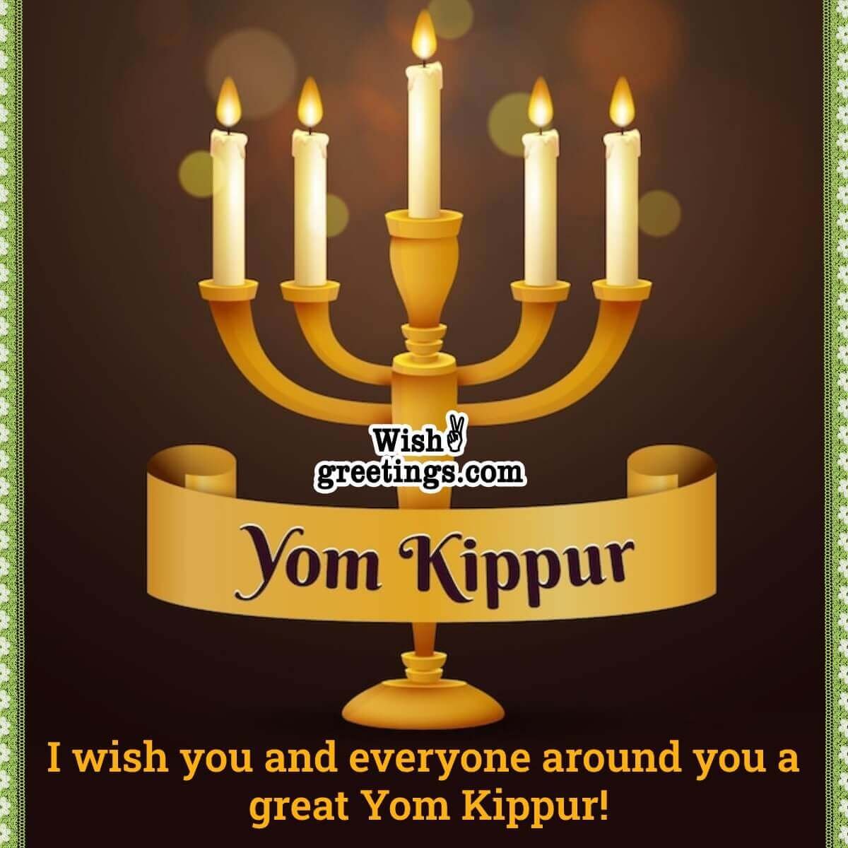 Yom Kippur Wish Image