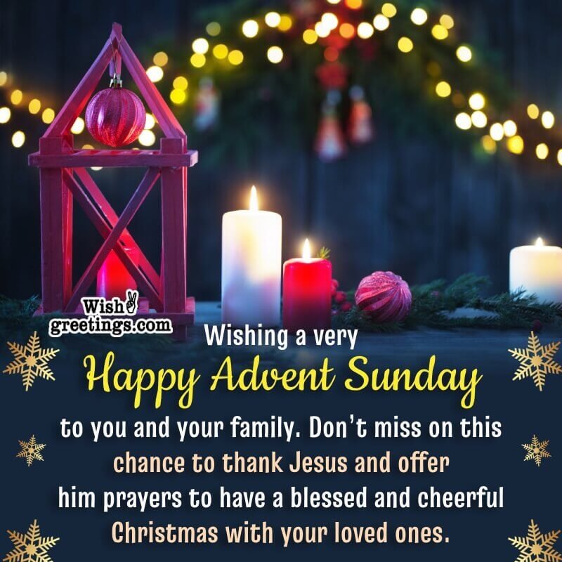 Advent Sunday Wishes Messages