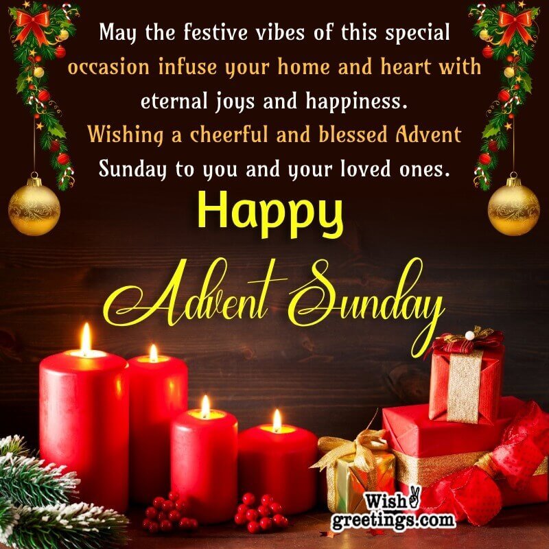 Happy Advent Sunday Messages