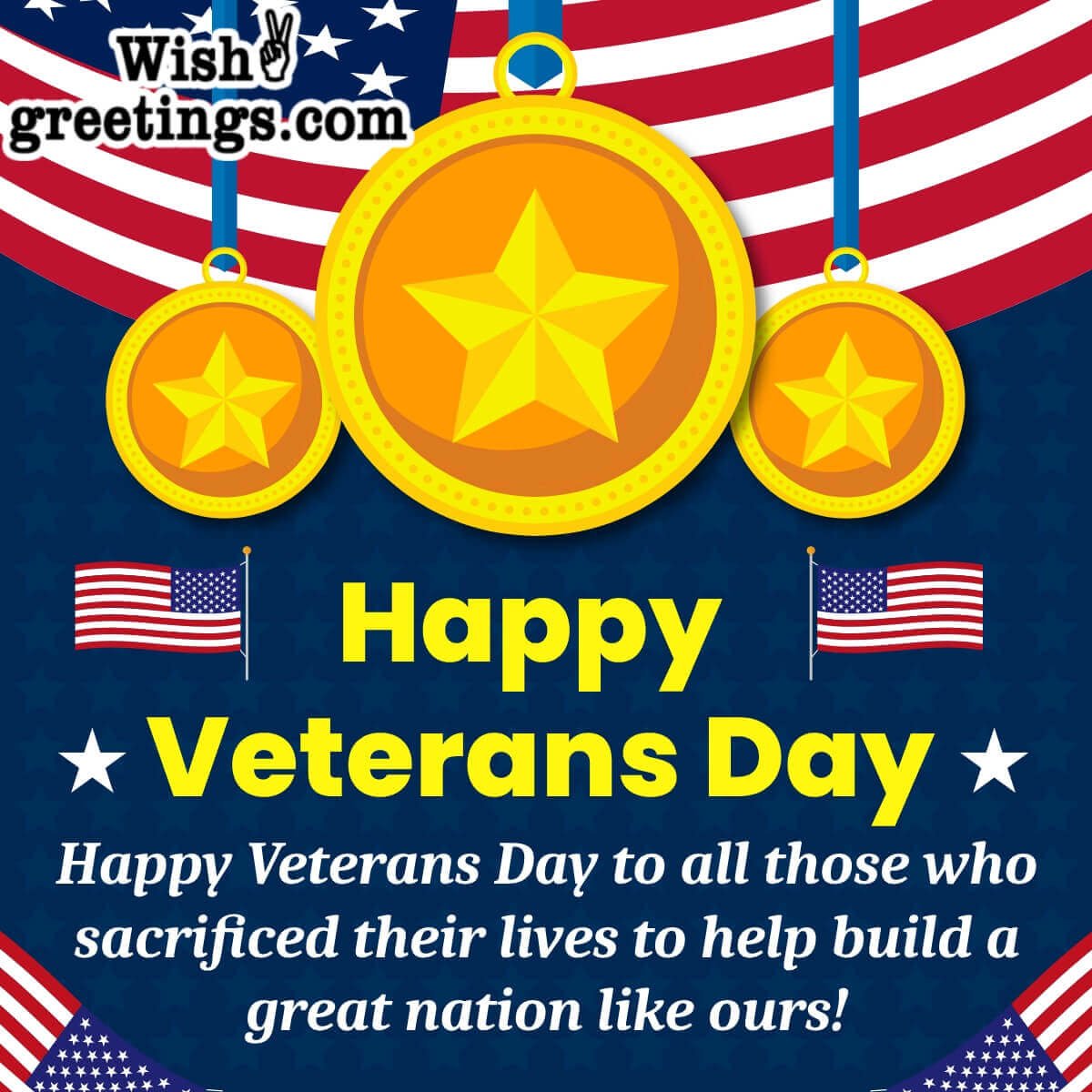 Happy Veterans Day Wish Pic