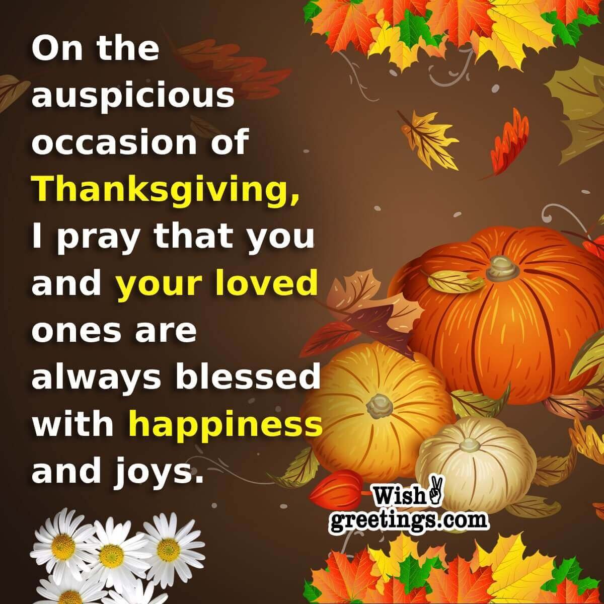 Thanksgiving Message Photo