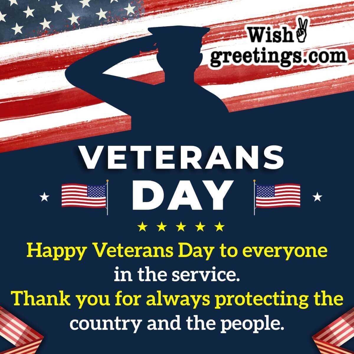 Veterans Day Thank You Message Pic