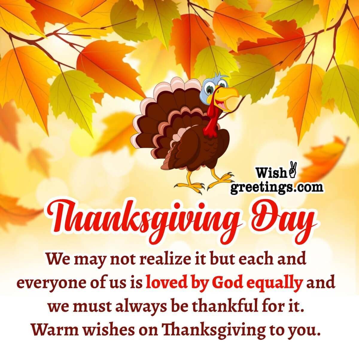 Warm Wishes On Thanksgiving