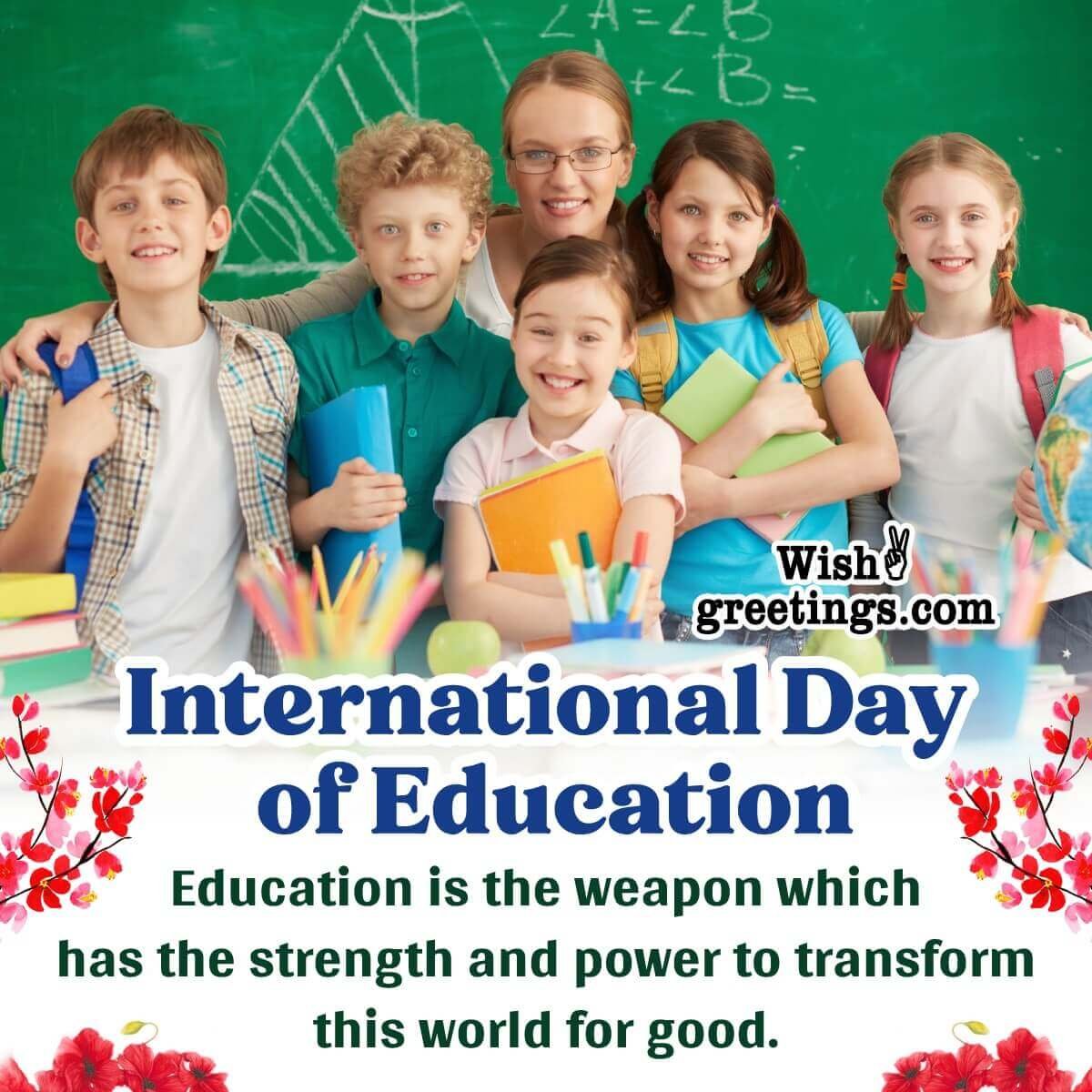 International Day of Education Wishes Messages