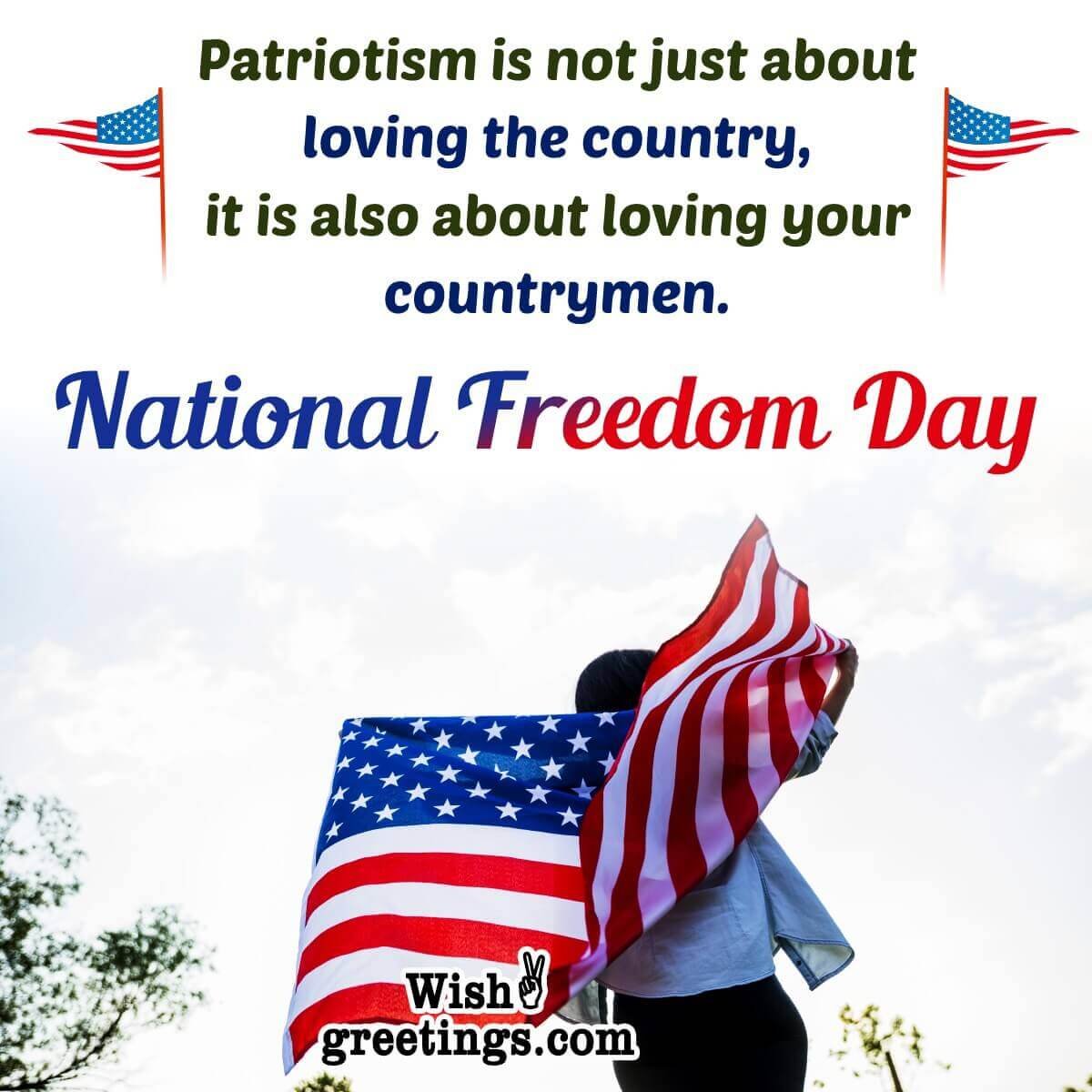 National Freedom Day Quote Picture