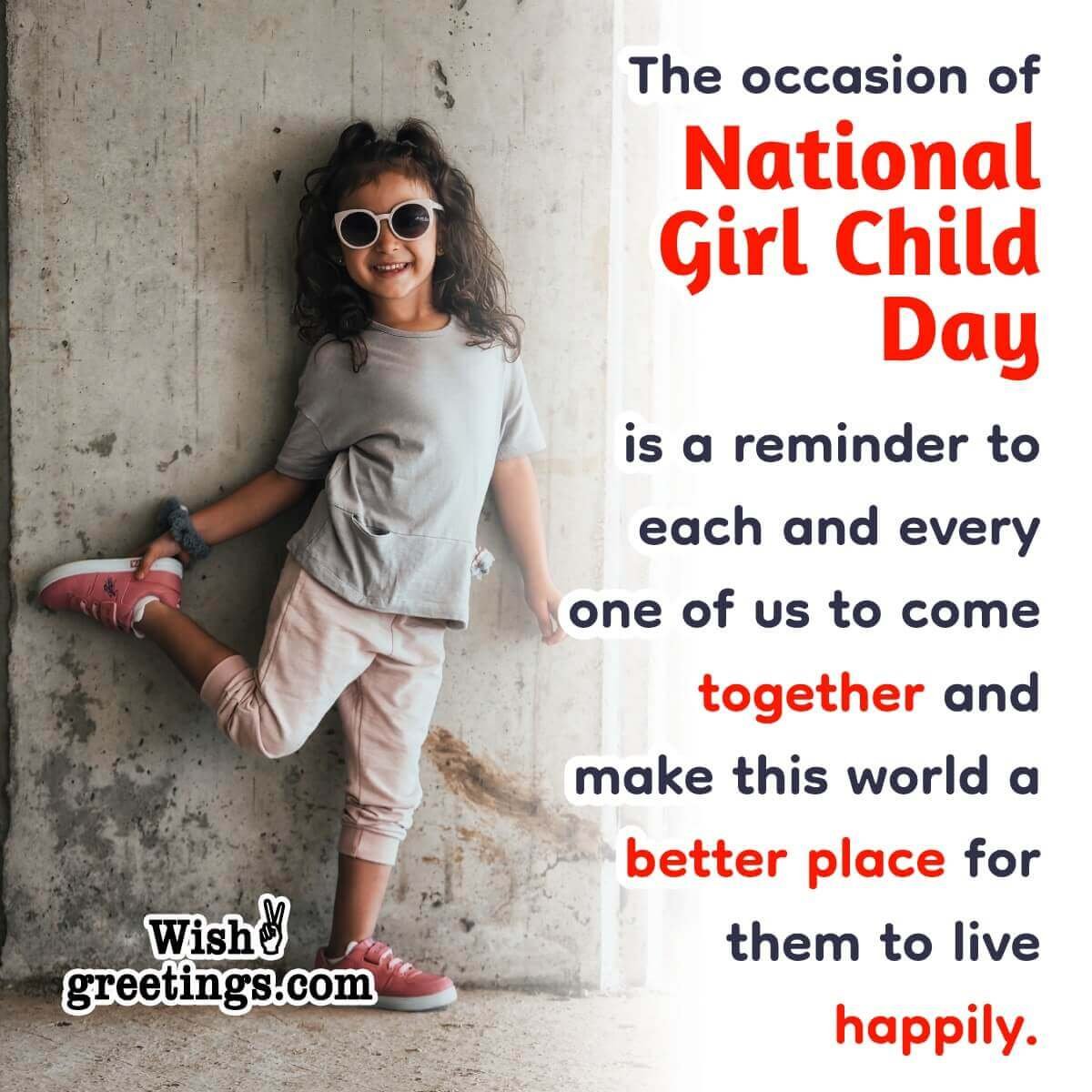 National Girl Child Day Status Pic