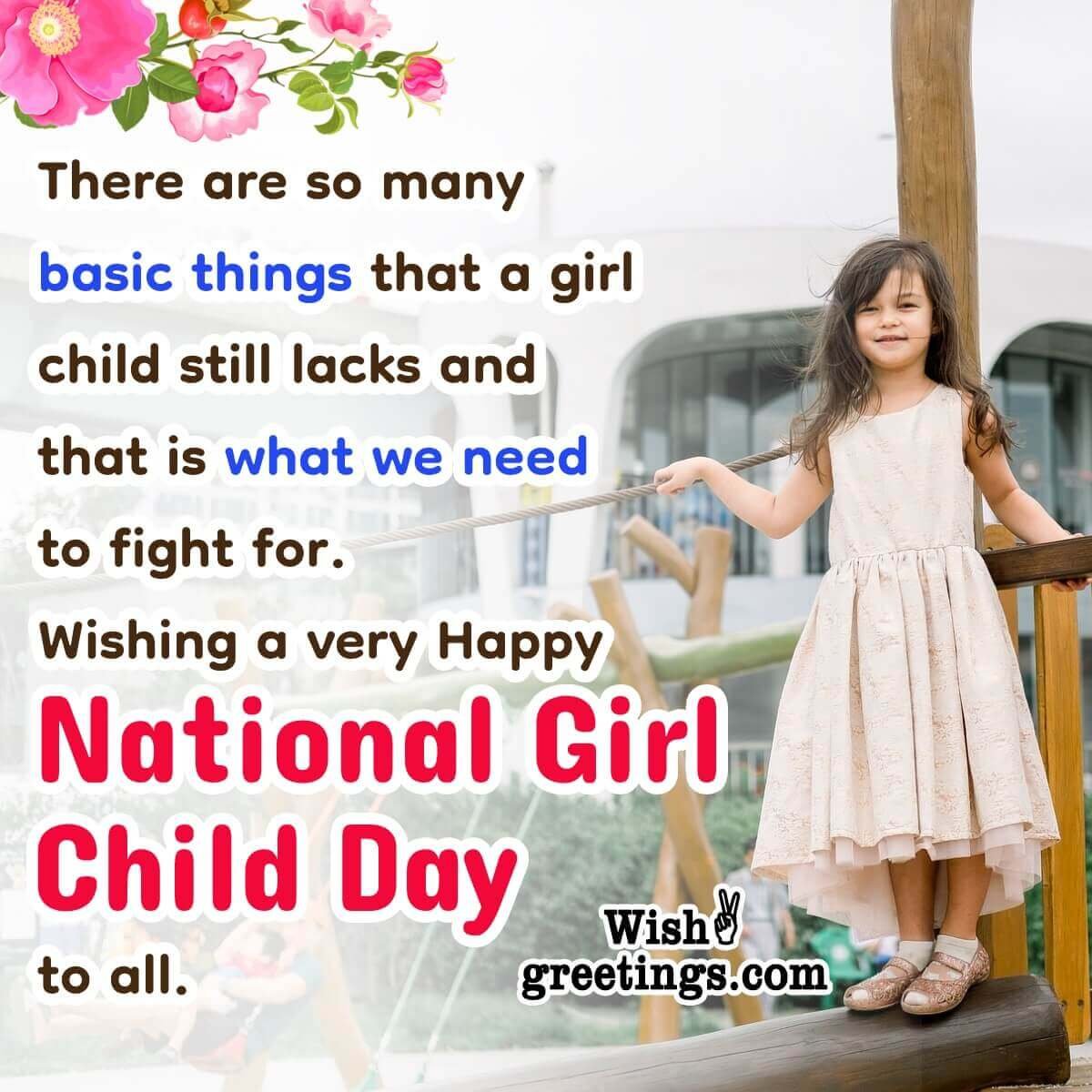 National Girl Child Day Wishes Messages Wish Greetings