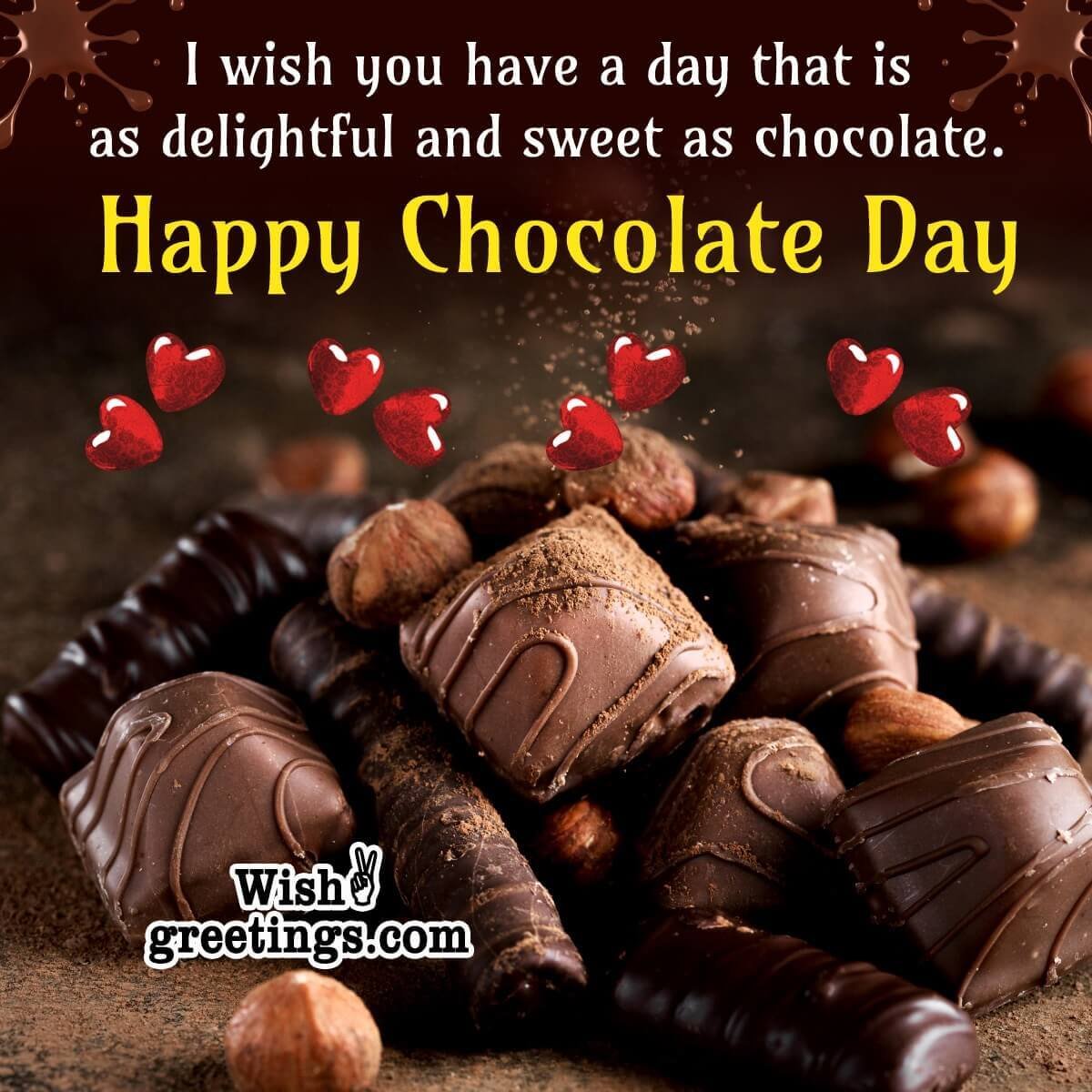 Happy Chocolate Day Wishes - Wish Greetings