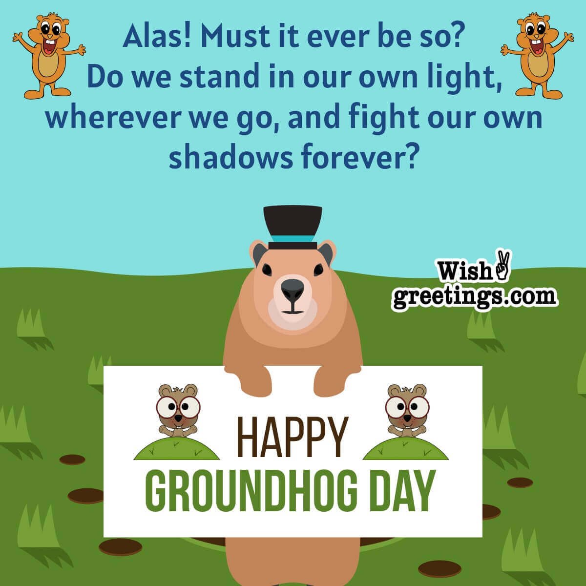 Happy Groundhog Day Status Pic