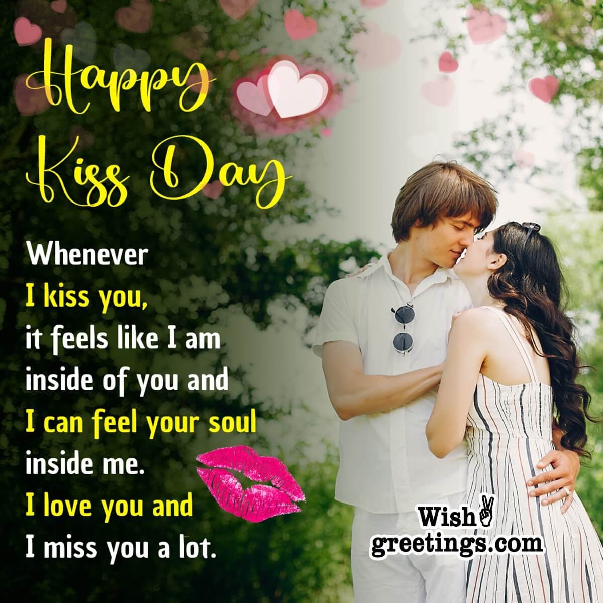 Happy Kiss Day Message For Gf