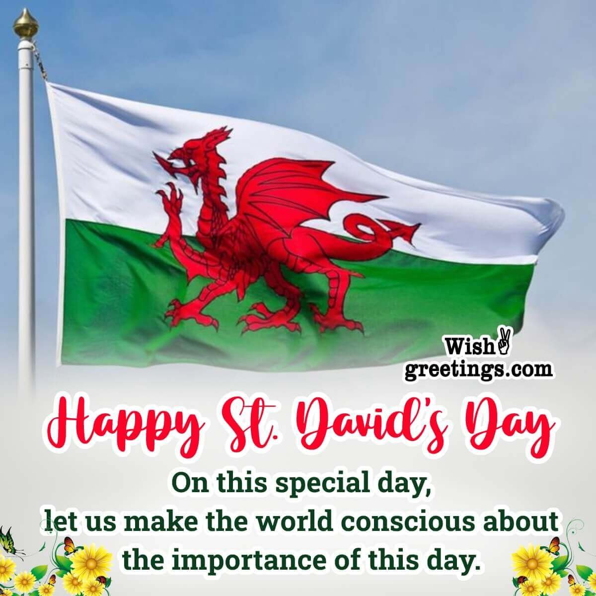 Happy St. David’s Day Message Image