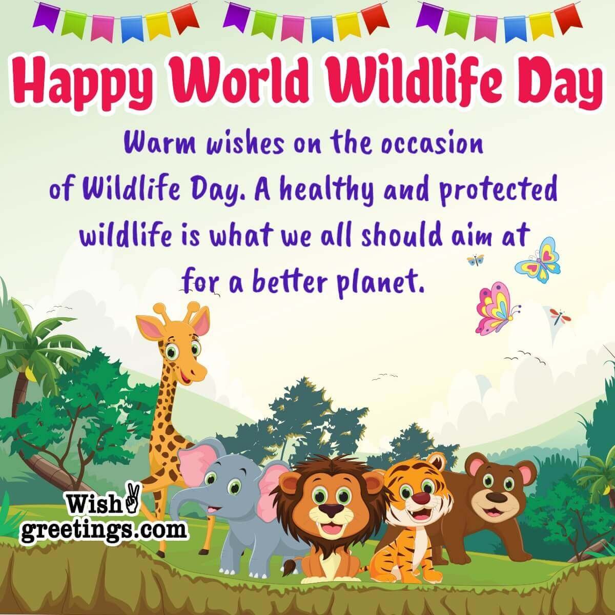 Happy World Wildlife Day Wish Pic