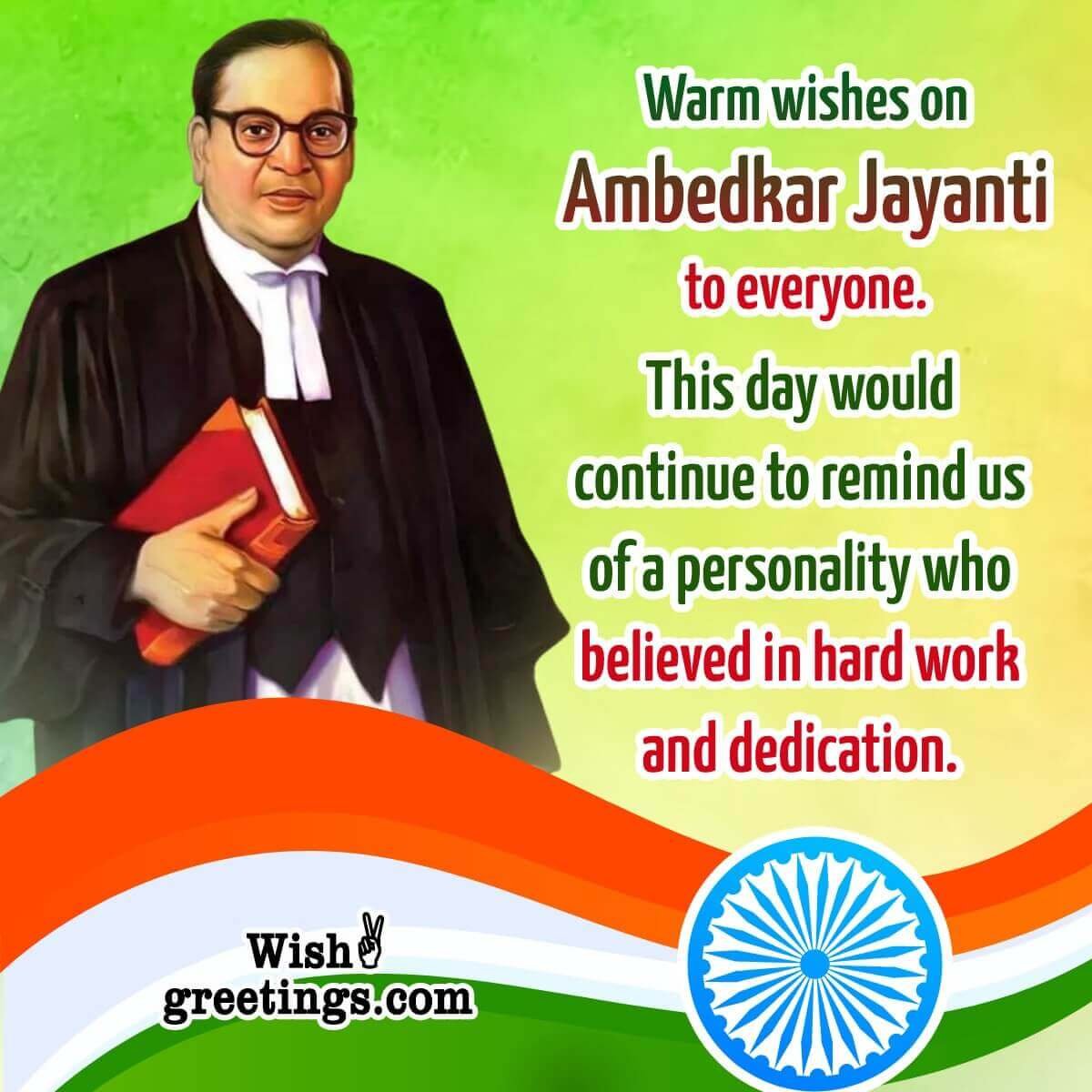 Happy Ambedkar Jayanti Message Pic