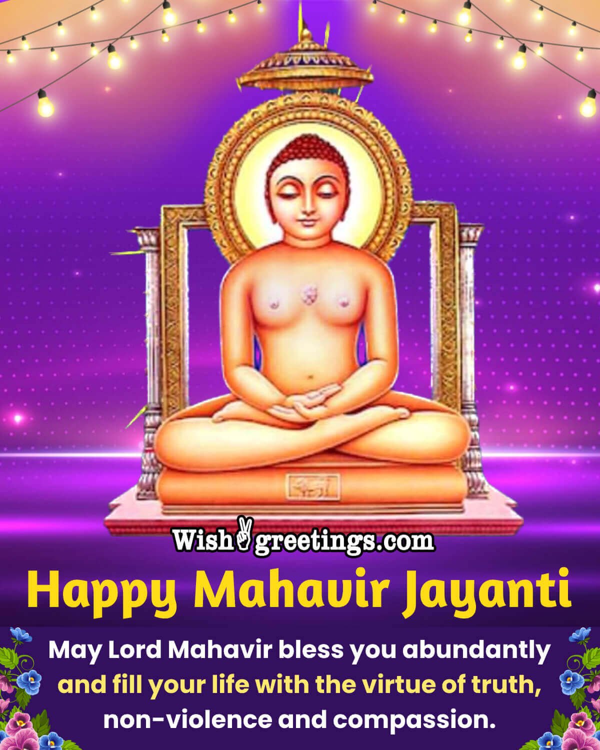 Happy Mahavir Jayanti Wishing Picture