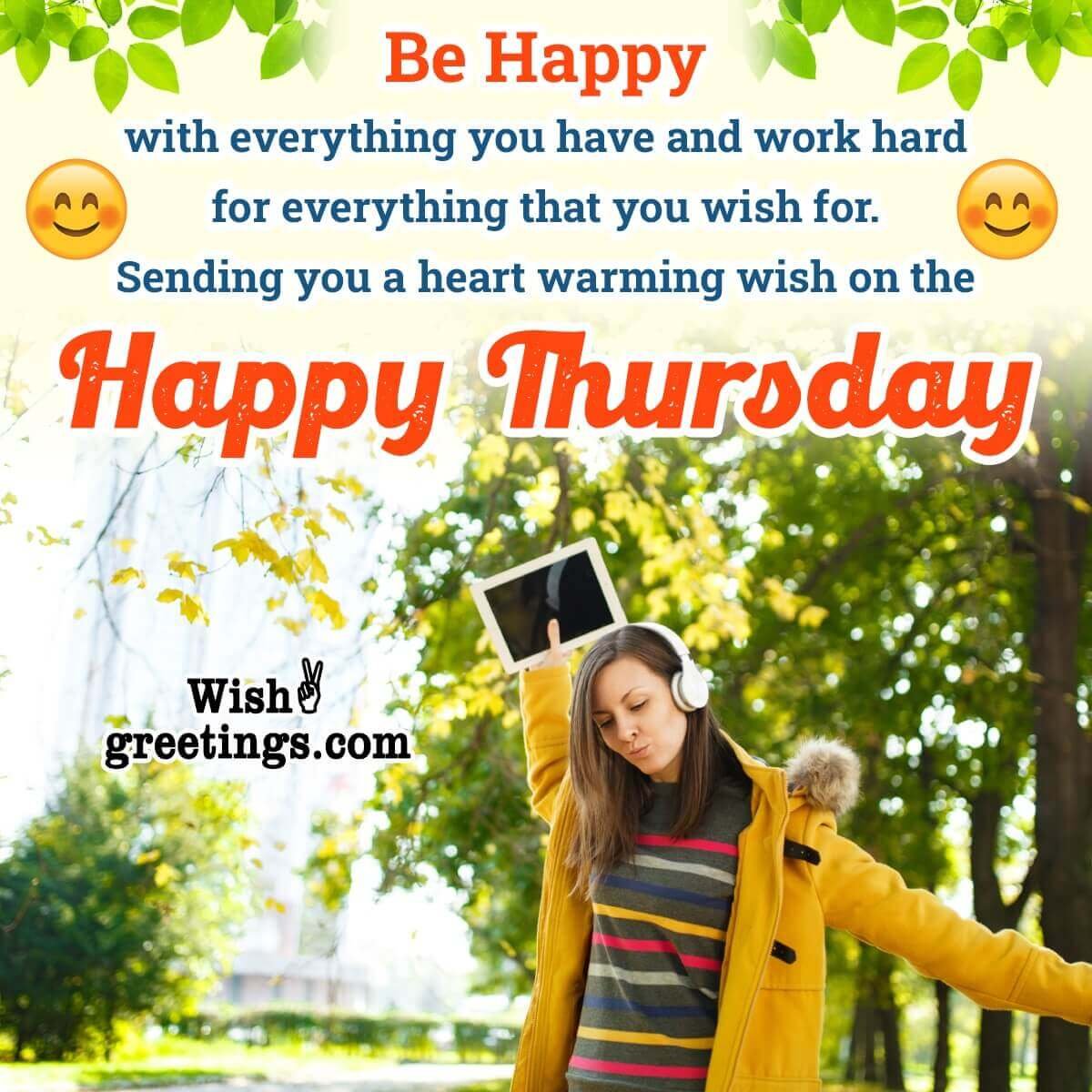 Happy Thursday Wishes - Wish Greetings