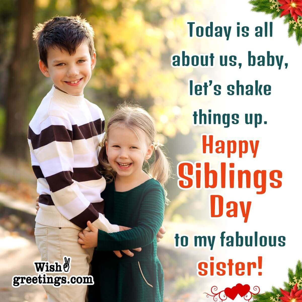 Siblings Day Wishes Messages