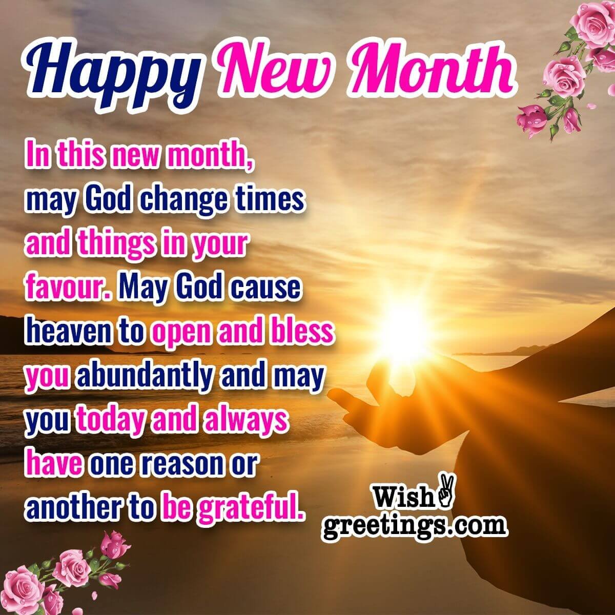 Happy New Month Prayers Wish Greetings