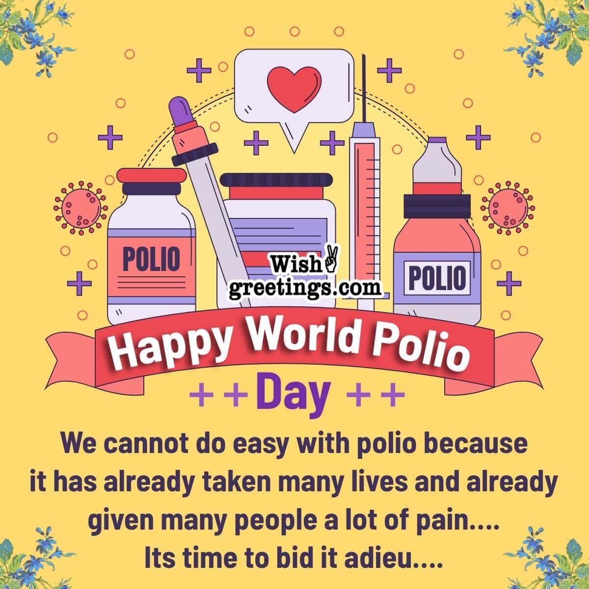 Happy World Polio Day Message Pic